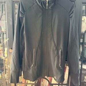 Adidas Black Women's Zip-Front Jacket - medium